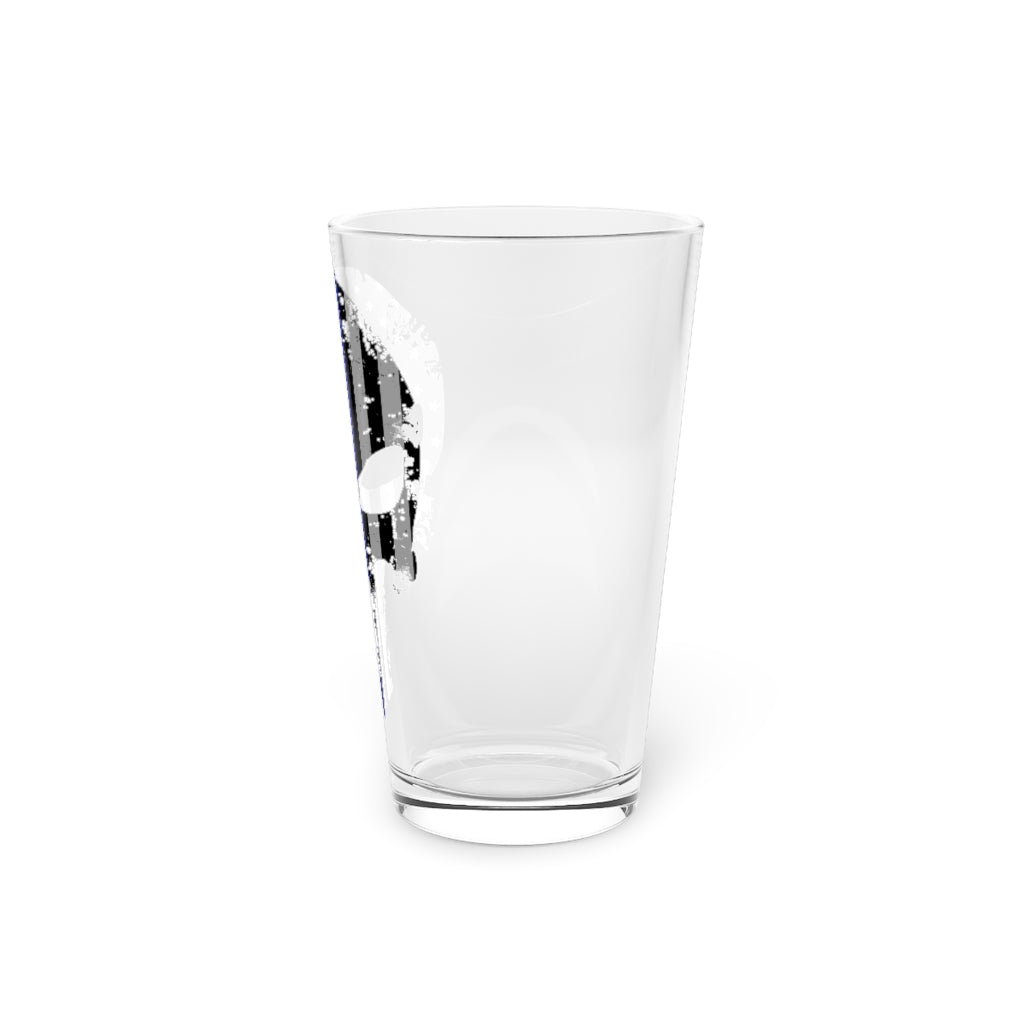 Pint Glass, 16oz - Punisher Blue Line