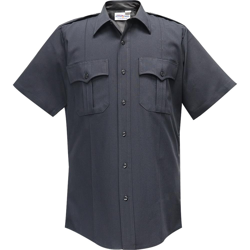 Flying Cross Command 100% Polyester S/S Shirt W/Zipper -85R78Z - red-diamond-uniform-police-supply