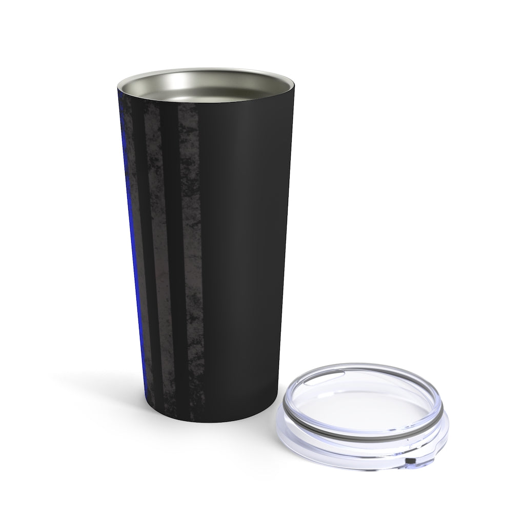 Tumbler 20oz - Thin Blue Line Vertical Flag Subdued