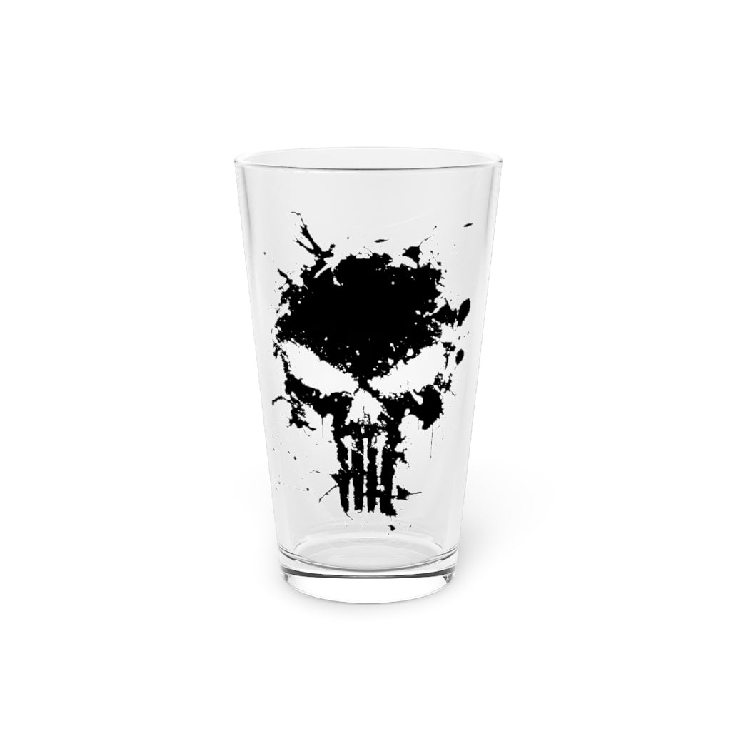 Pint Glass, 16oz - Punisher Splatter