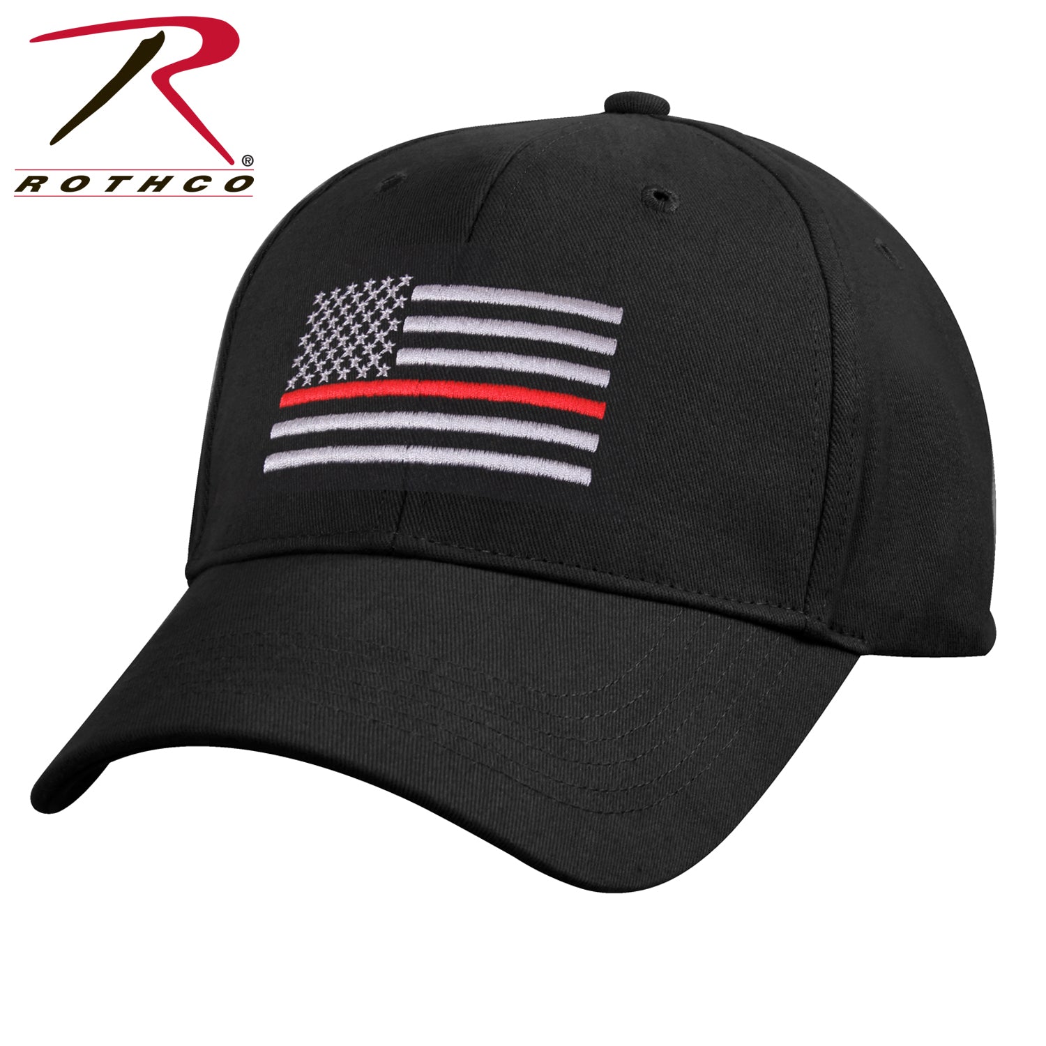 Rothco Thin Red Line Flag Low Profile Cap - red-diamond-uniform-police-supply