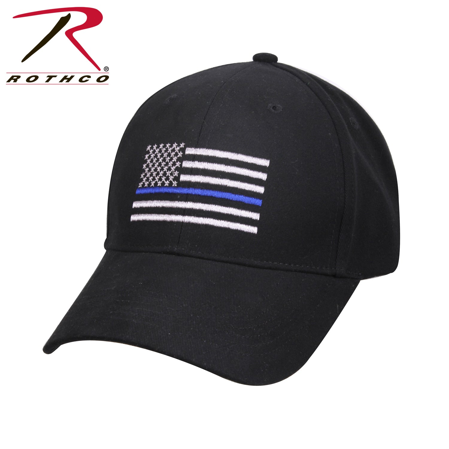 Rothco Thin Blue Line Flag Low Profile Cap - red-diamond-uniform-police-supply