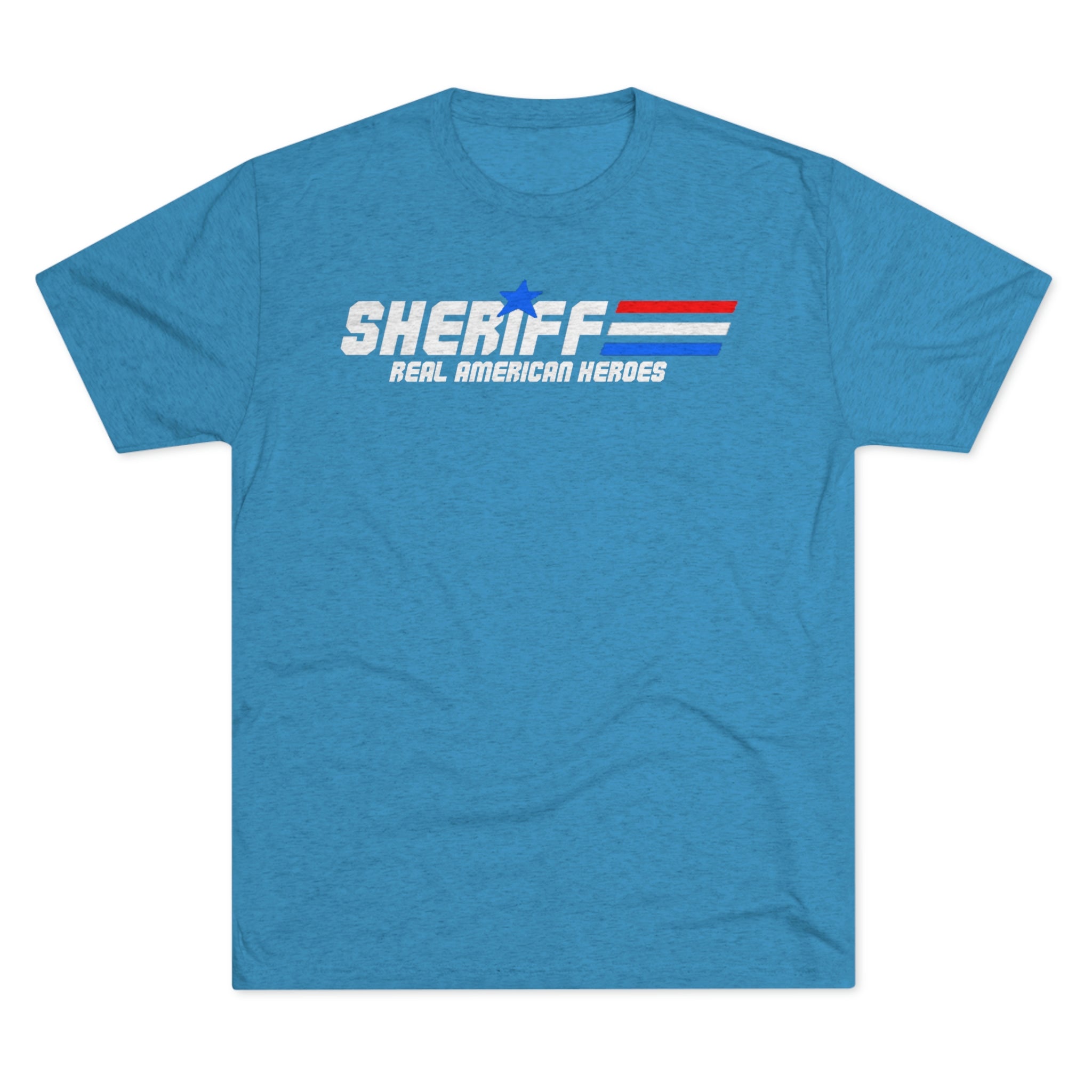 Unisex Tri-Blend Crew Tee - Sheriff "Real American Heroes"