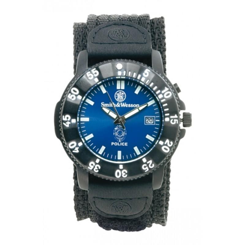 Smith & Wesson Nylon Back Glow Police Watch - red-diamond-uniform-police-supply