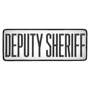 4" X 11" Deputy Sheriff Dept Patch