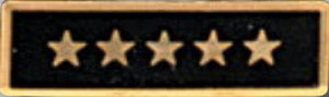 Premier Emblem Enameled Service Stars - red-diamond-uniform-police-supply