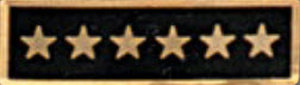 Premier Emblem Enameled Service Stars - red-diamond-uniform-police-supply