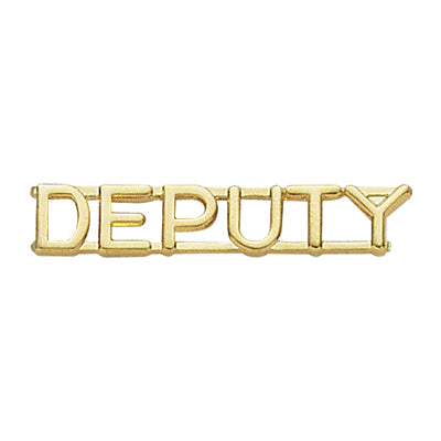 Premier Emblem Deputy Collar Brass 1/4" - red-diamond-uniform-police-supply