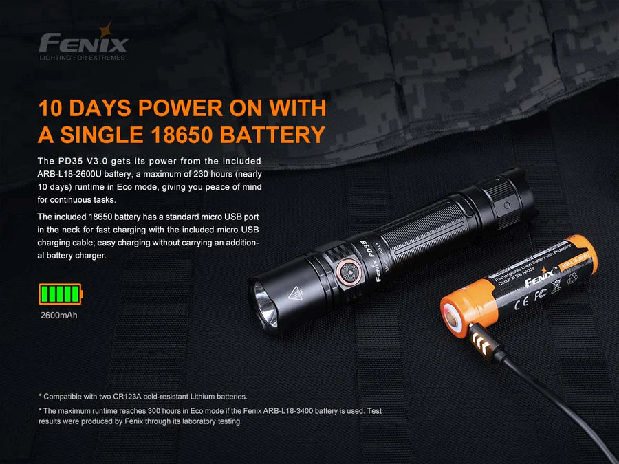 Fenix PD35 V3.0 LED Flashlight | 1700 Lumens