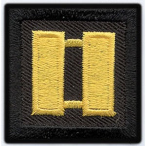 Captain Bars Embroidered Patch (Pair)