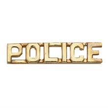 Premier Emblem Police Collar Brass 1/4" - red-diamond-uniform-police-supply