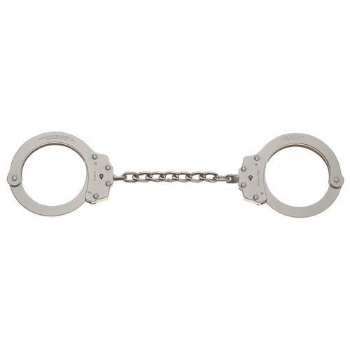 Peerless Model 702C-6X Oversized Nickel Finish Handcuffs with 6" Chain