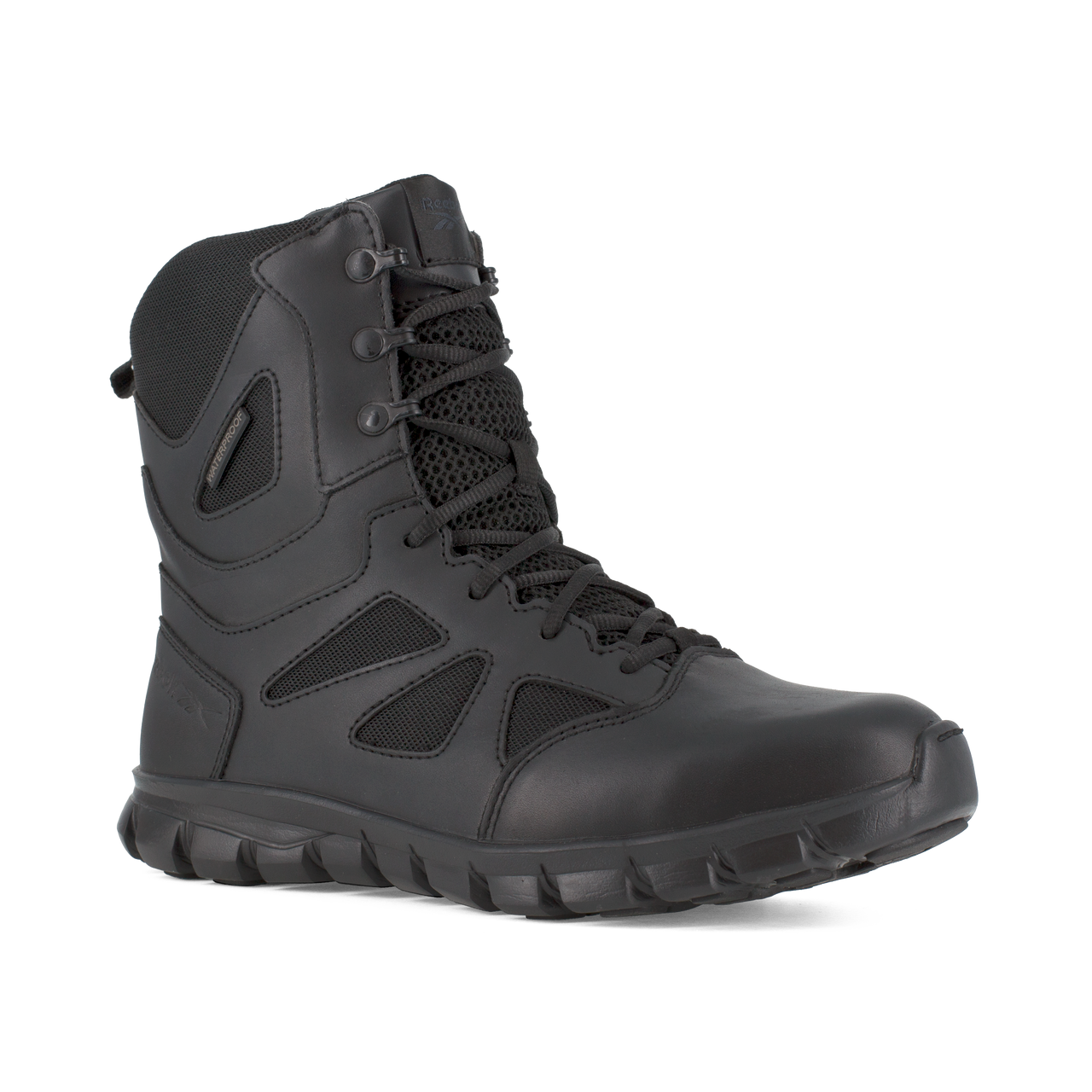 Reebok Men's 8" Sublite Cushion Tactical Side Zip Waterproof Boots