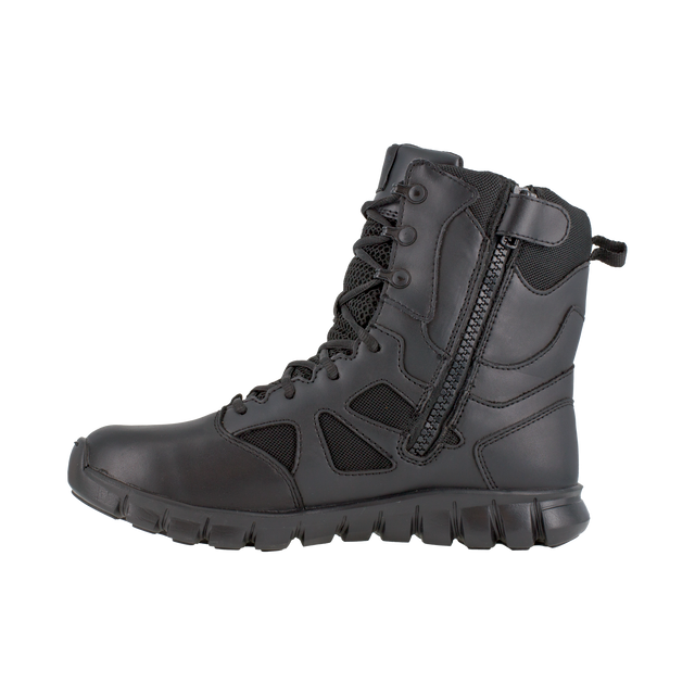 Reebok Men's 8" Sublite Cushion Tactical Side Zip Waterproof Boots