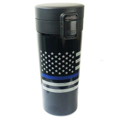 Thin Blue Line American Flag Tumbler- 12oz.