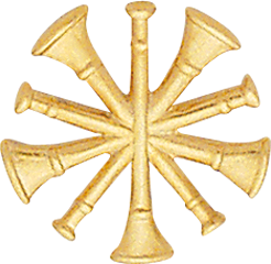 Smith & Warren Fire Bugles Pin Back (Pair)