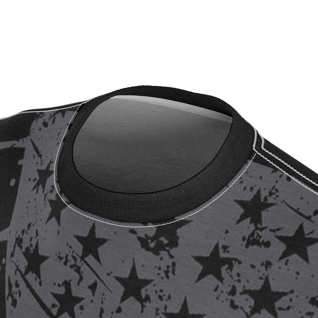 Unisex AOP Cut & Sew Tee - Deputy Sheriff Blue Line Flag