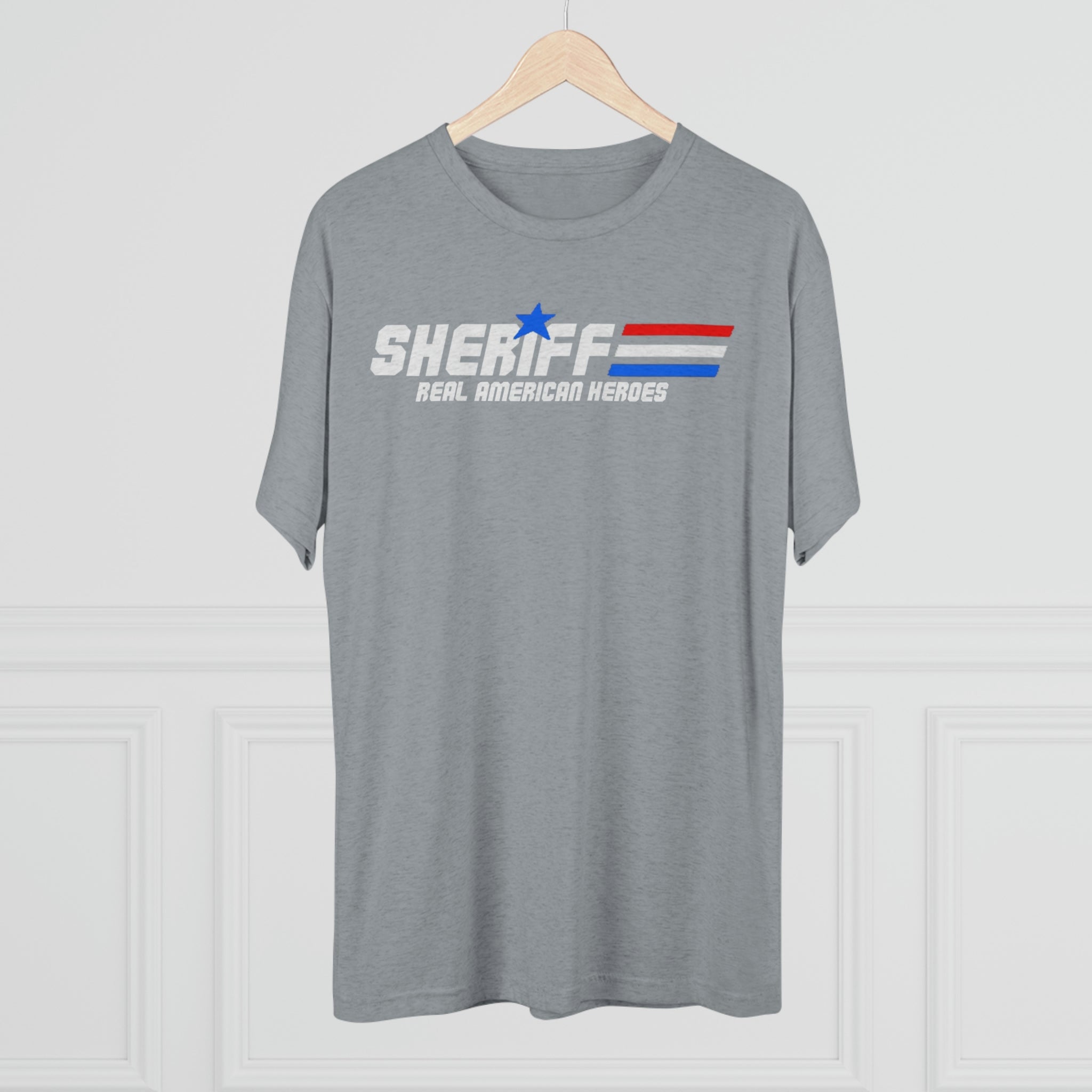 Unisex Tri-Blend Crew Tee - Sheriff "Real American Heroes"