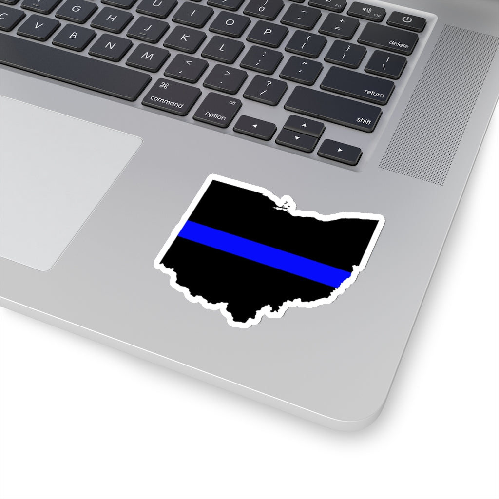 Kiss-Cut Stickers - Ohio Blue Line