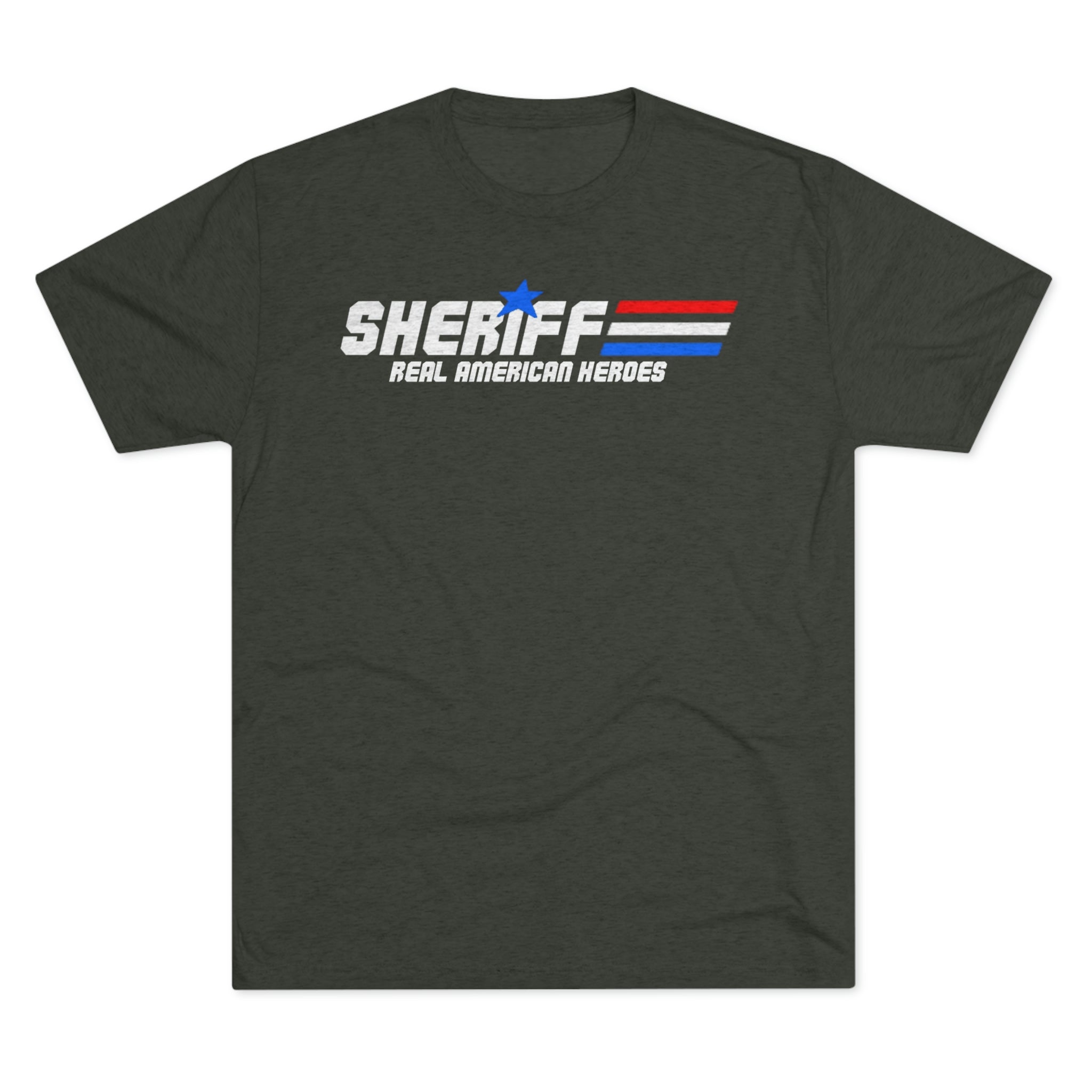 Unisex Tri-Blend Crew Tee - Sheriff "Real American Heroes"