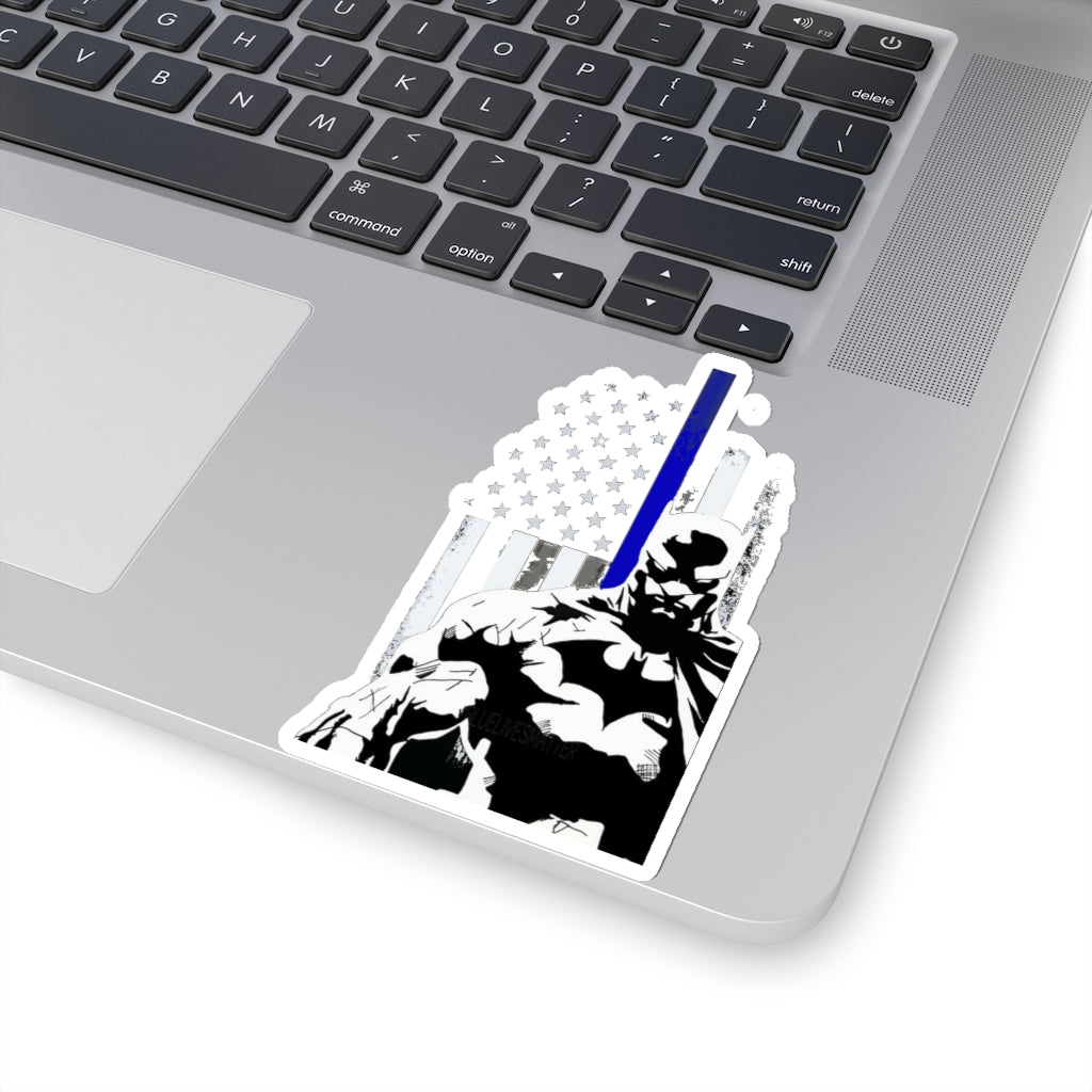 Kiss-Cut Stickers - Batman Blue Line