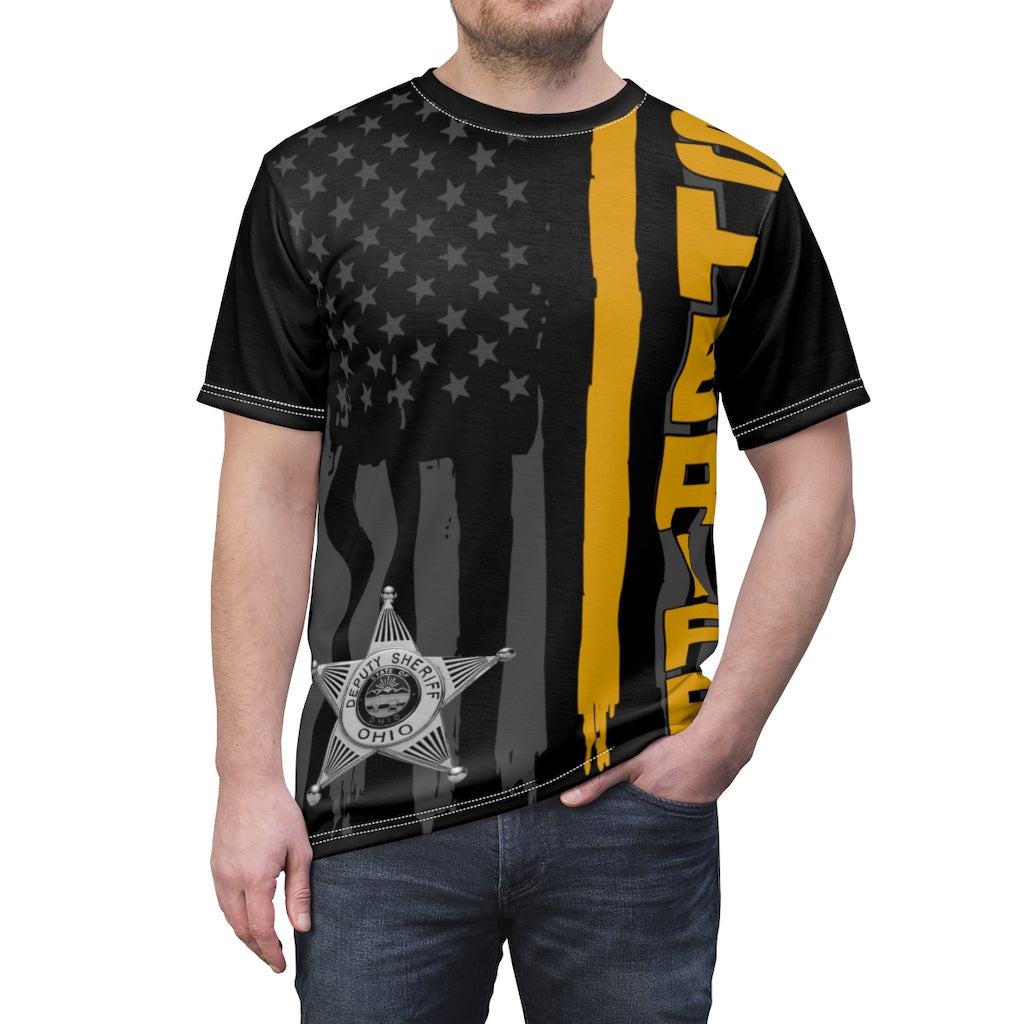 Unisex AOP Cut & Sew Tee - Ohio Sheriff Vertical