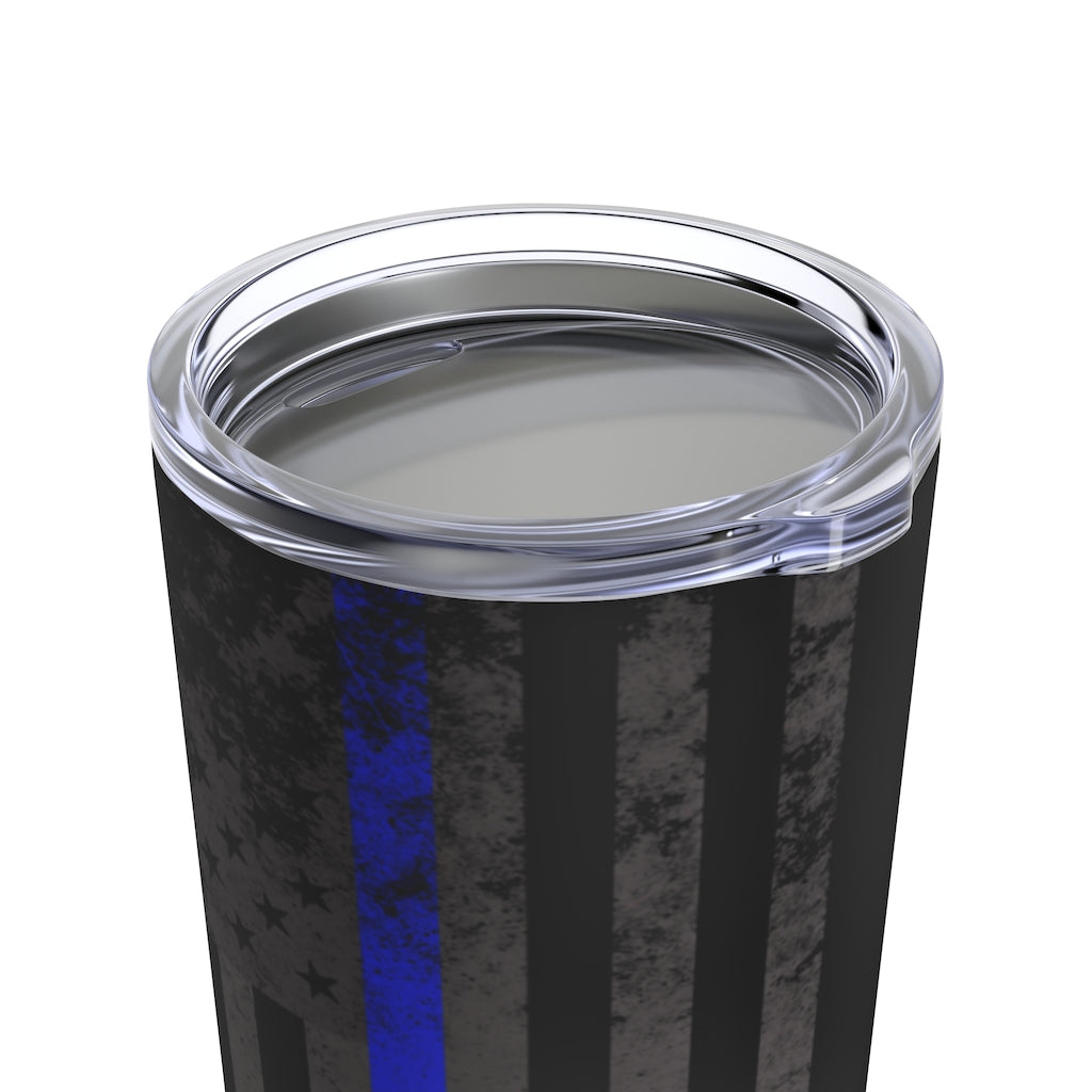 Tumbler 20oz - Thin Blue Line Vertical Flag Subdued