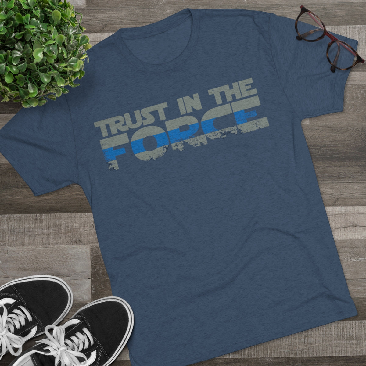 Unisex Tri-Blend Crew Tee - Trust the Force