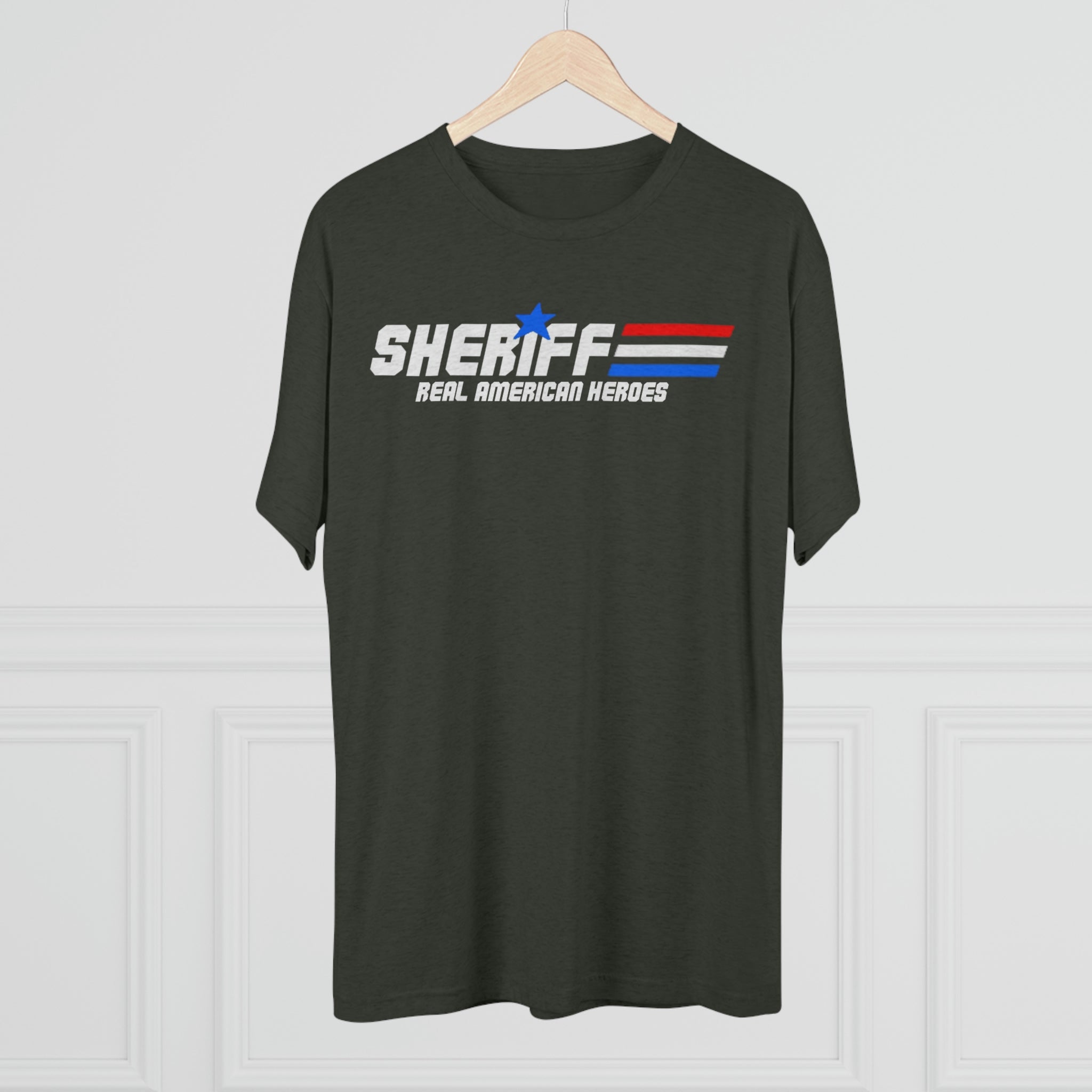 Unisex Tri-Blend Crew Tee - Sheriff "Real American Heroes"