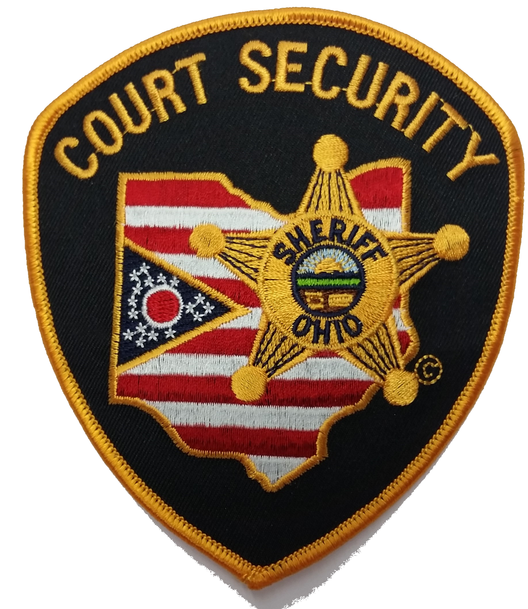 Premier Emblem Ohio Sheriff Patches - red-diamond-uniform-police-supply