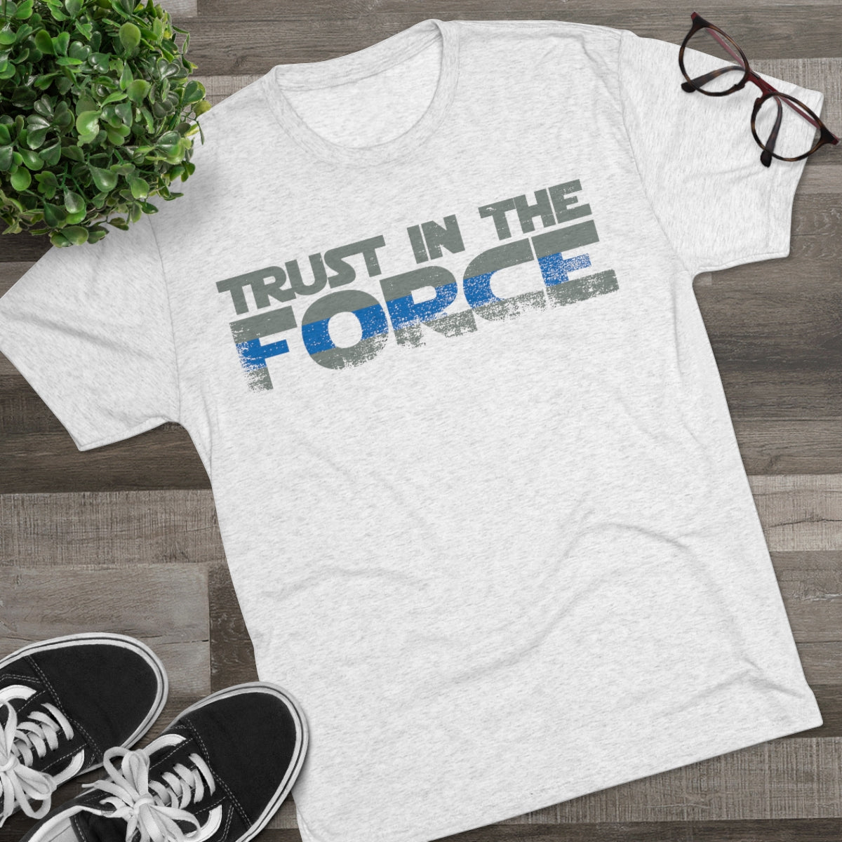 Unisex Tri-Blend Crew Tee - Trust the Force