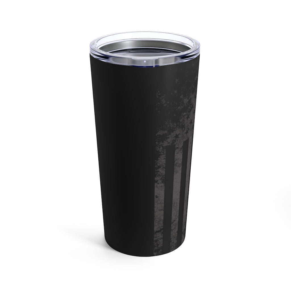 Tumbler 20oz - Thin Blue Line Vertical Flag Subdued