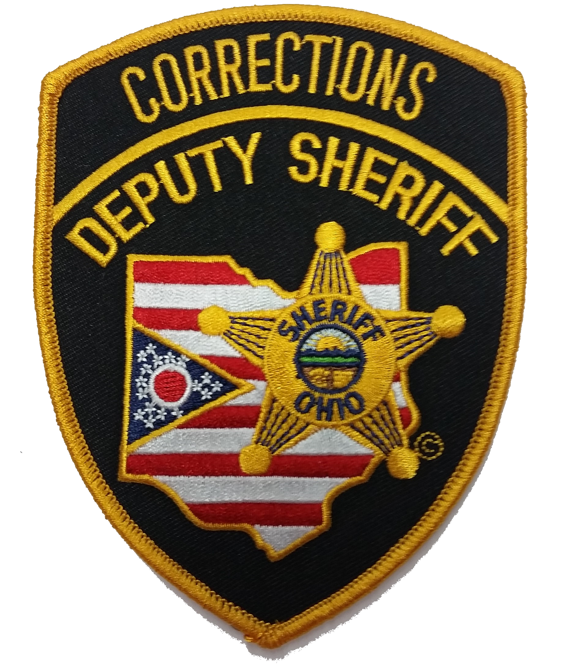 Premier Emblem Ohio Sheriff Patches - red-diamond-uniform-police-supply