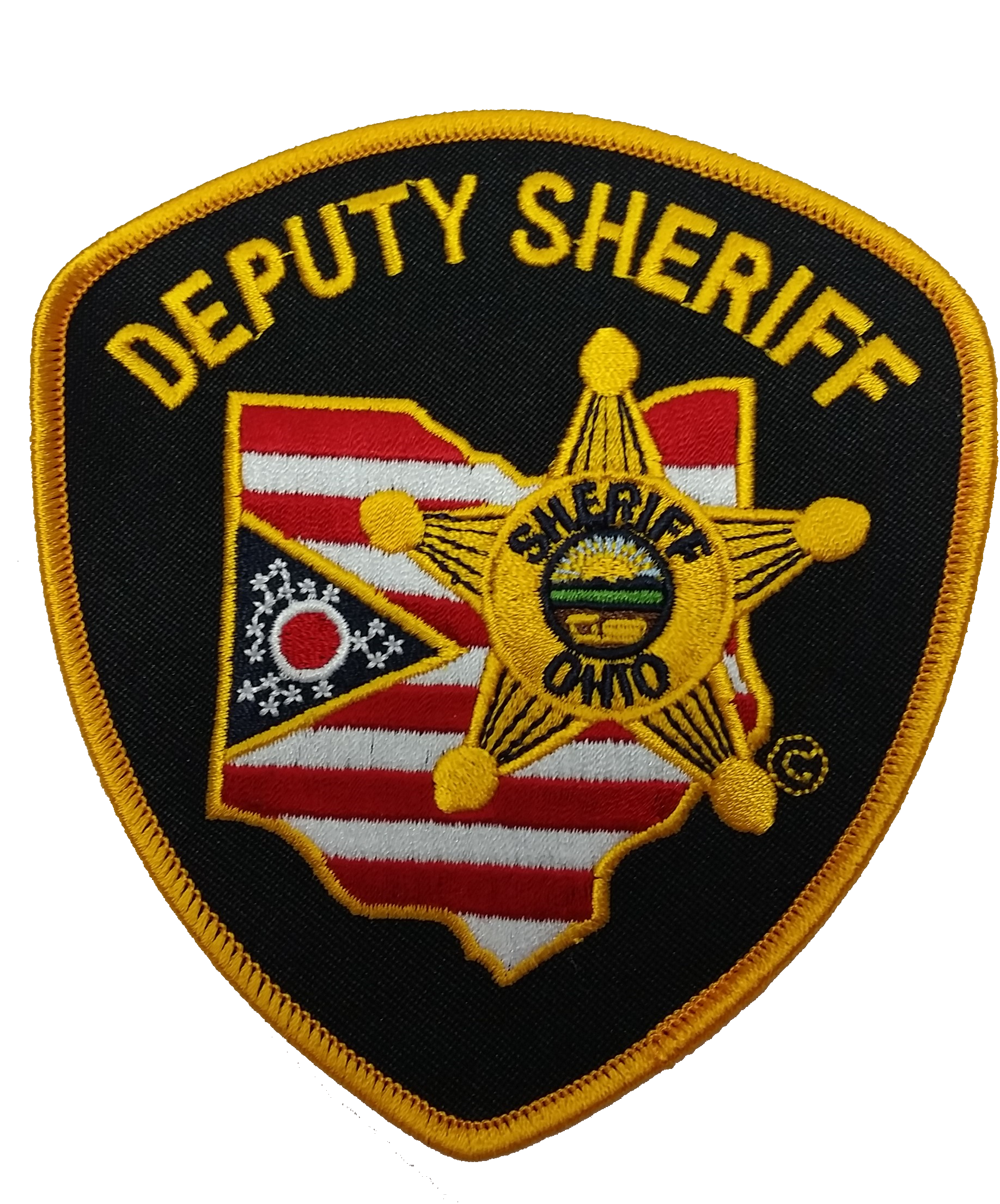 Premier Emblem Ohio Sheriff Patches - red-diamond-uniform-police-supply