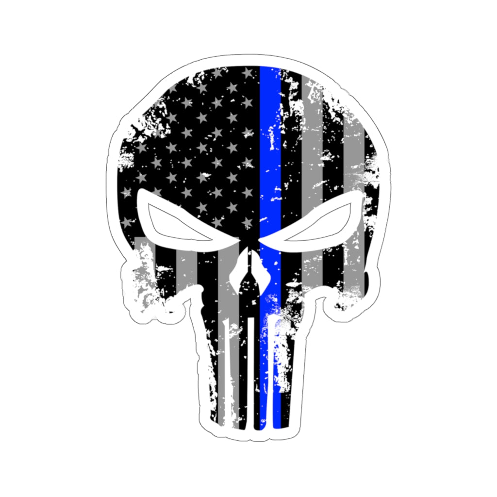 Kiss-Cut Stickers - Blue Line Punisher