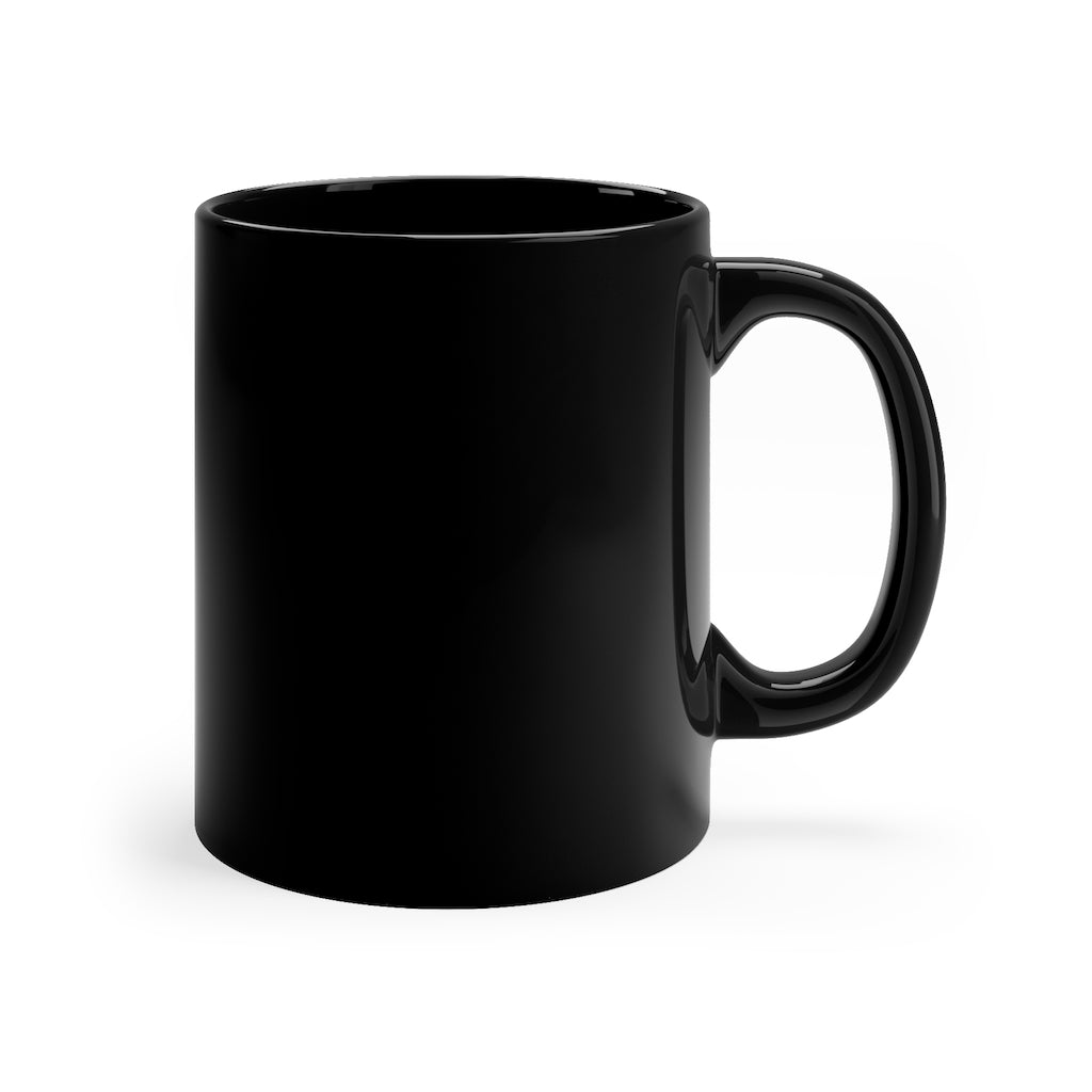 Black mug 11oz -Blue Line Ohio Seal