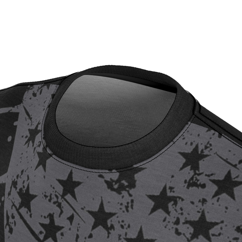 Unisex AOP Cut & Sew Tee - Deputy Sheriff Blue Line Flag