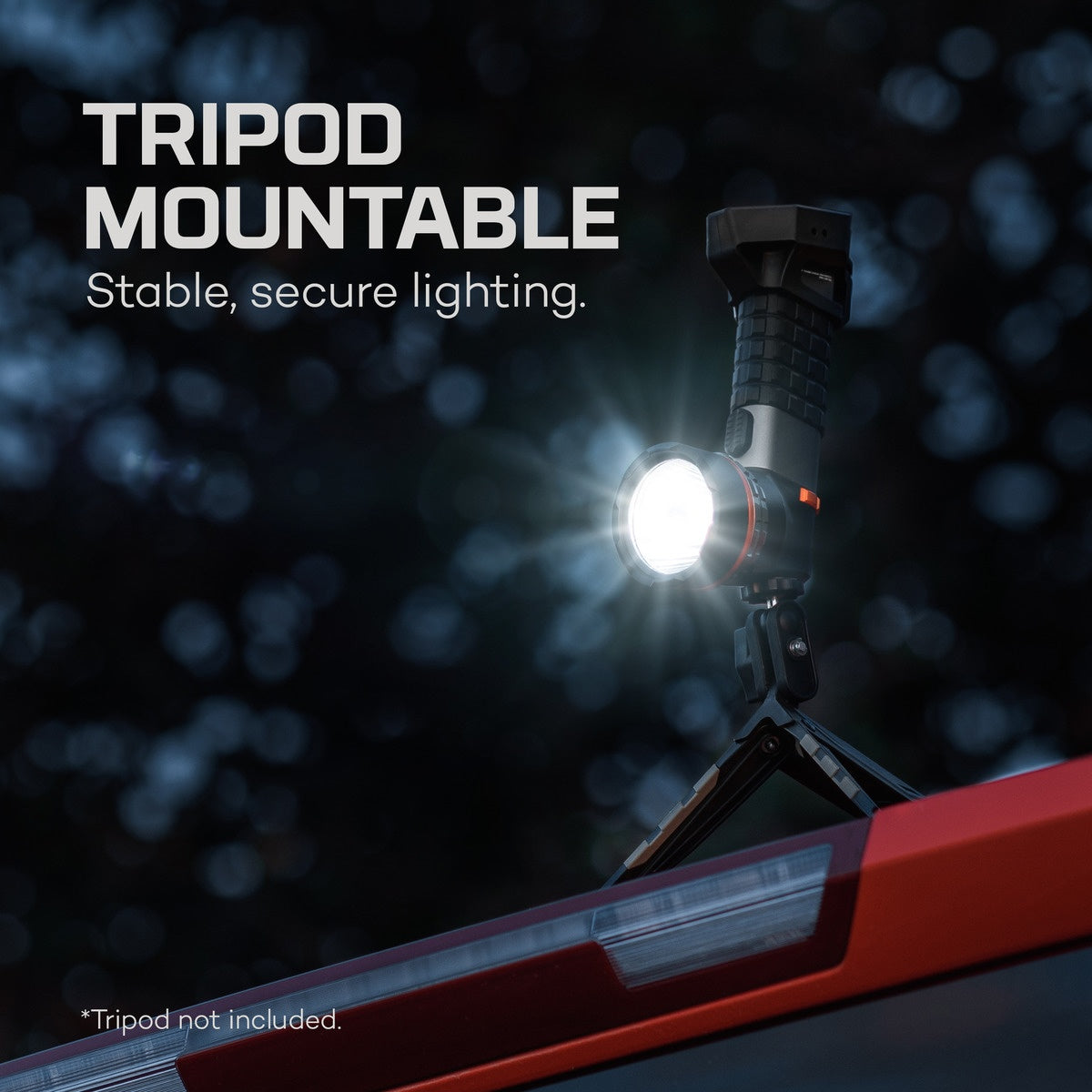 NEBO Luxtreme SL25R Rechargeable 1/4 Mile Spotlight with Integrated COB