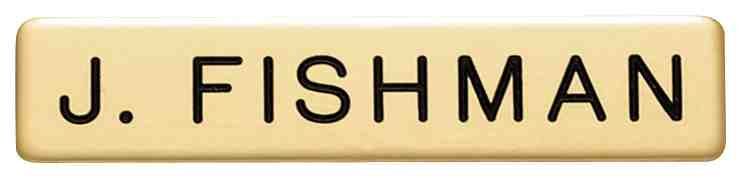 Smith & Warren Nameplate - 3/8" NP101 Nameplate Express