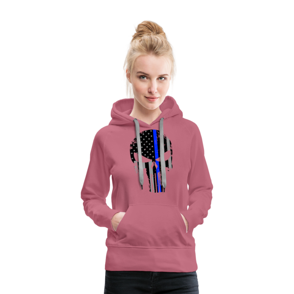 Women’s Premium Hoodie - Punisher Blue Line - mauve