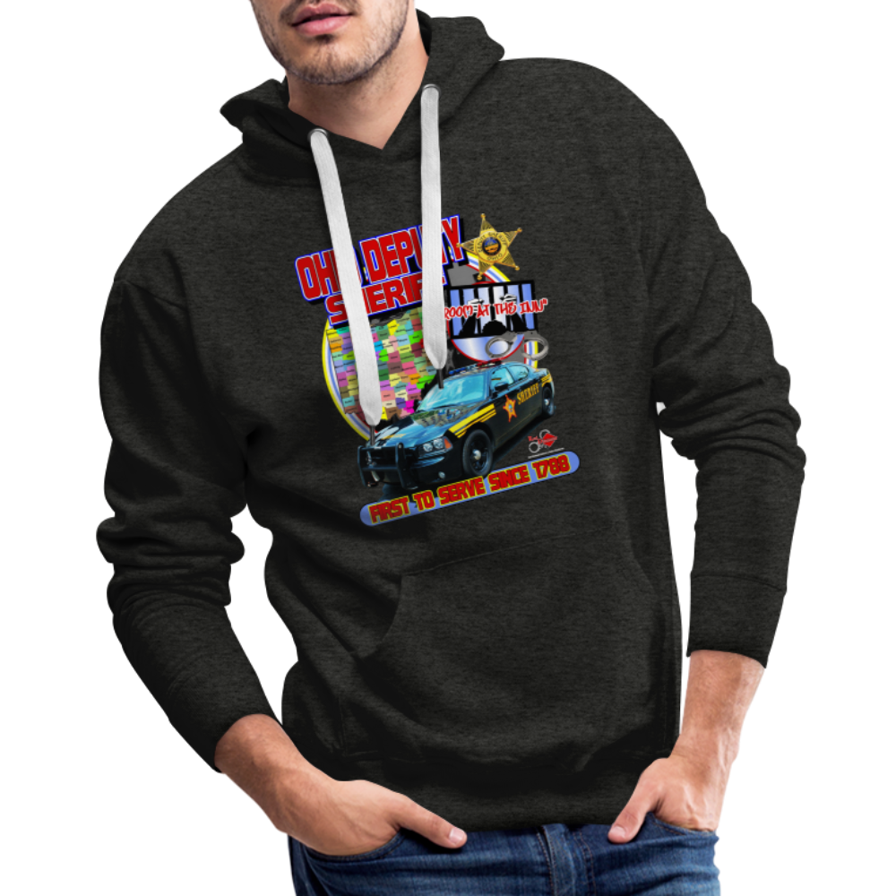 Men’s Premium Hoodie - Room at the Inn - charcoal grey
