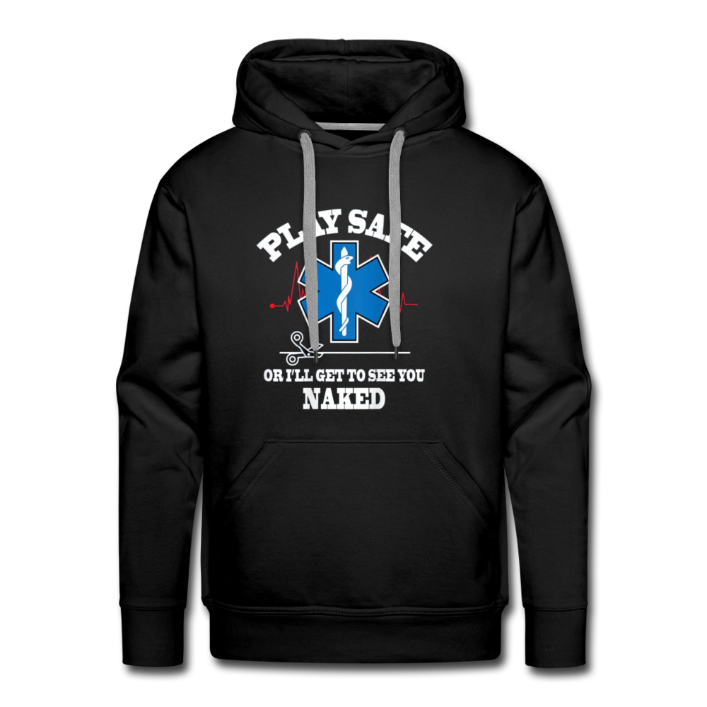 Men’s Premium Hoodie - Play Safe EMS - black