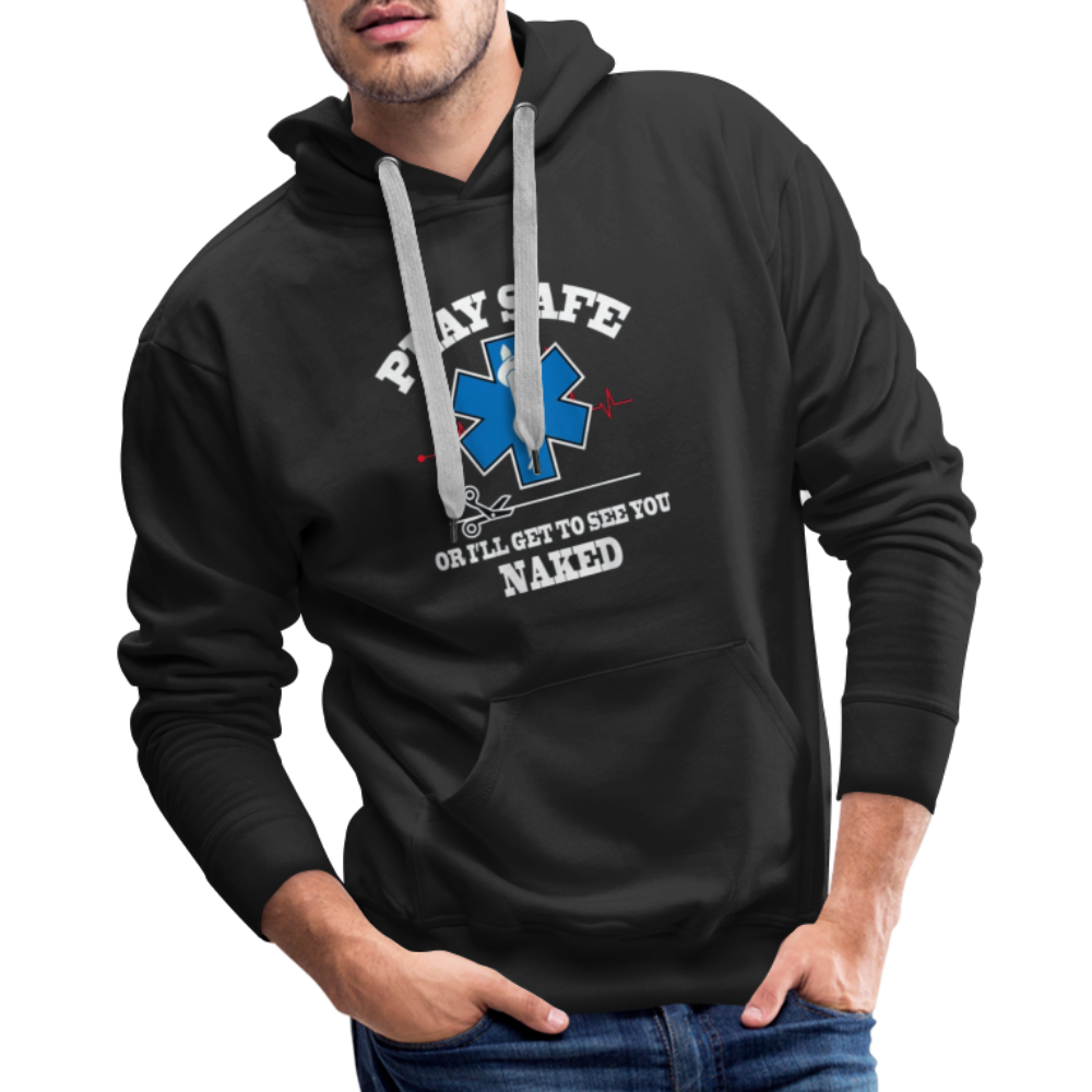 Men’s Premium Hoodie - Play Safe EMS - black