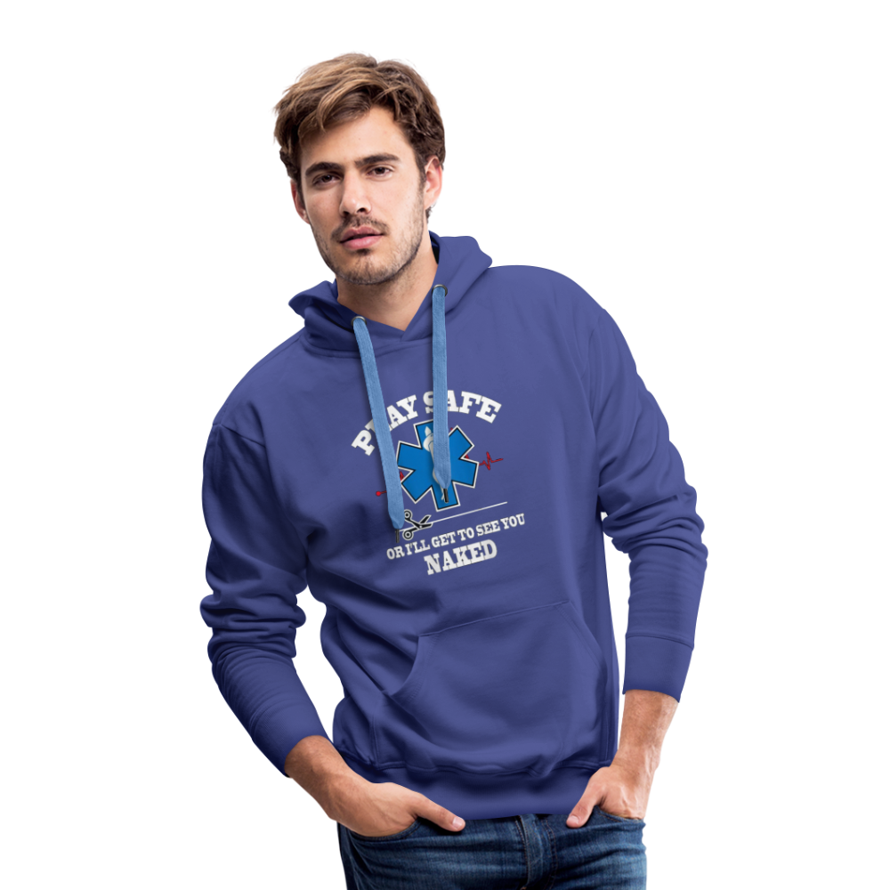 Men’s Premium Hoodie - Play Safe EMS - royal blue