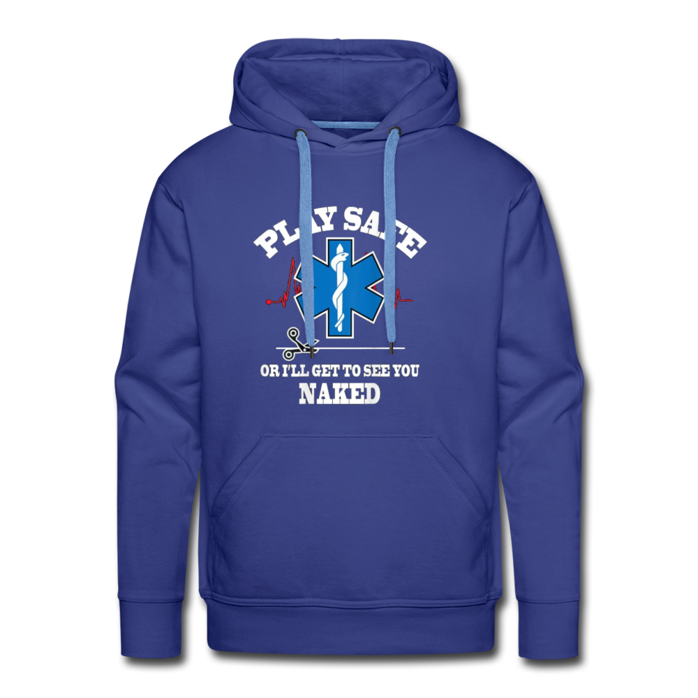 Men’s Premium Hoodie - Play Safe EMS - royal blue