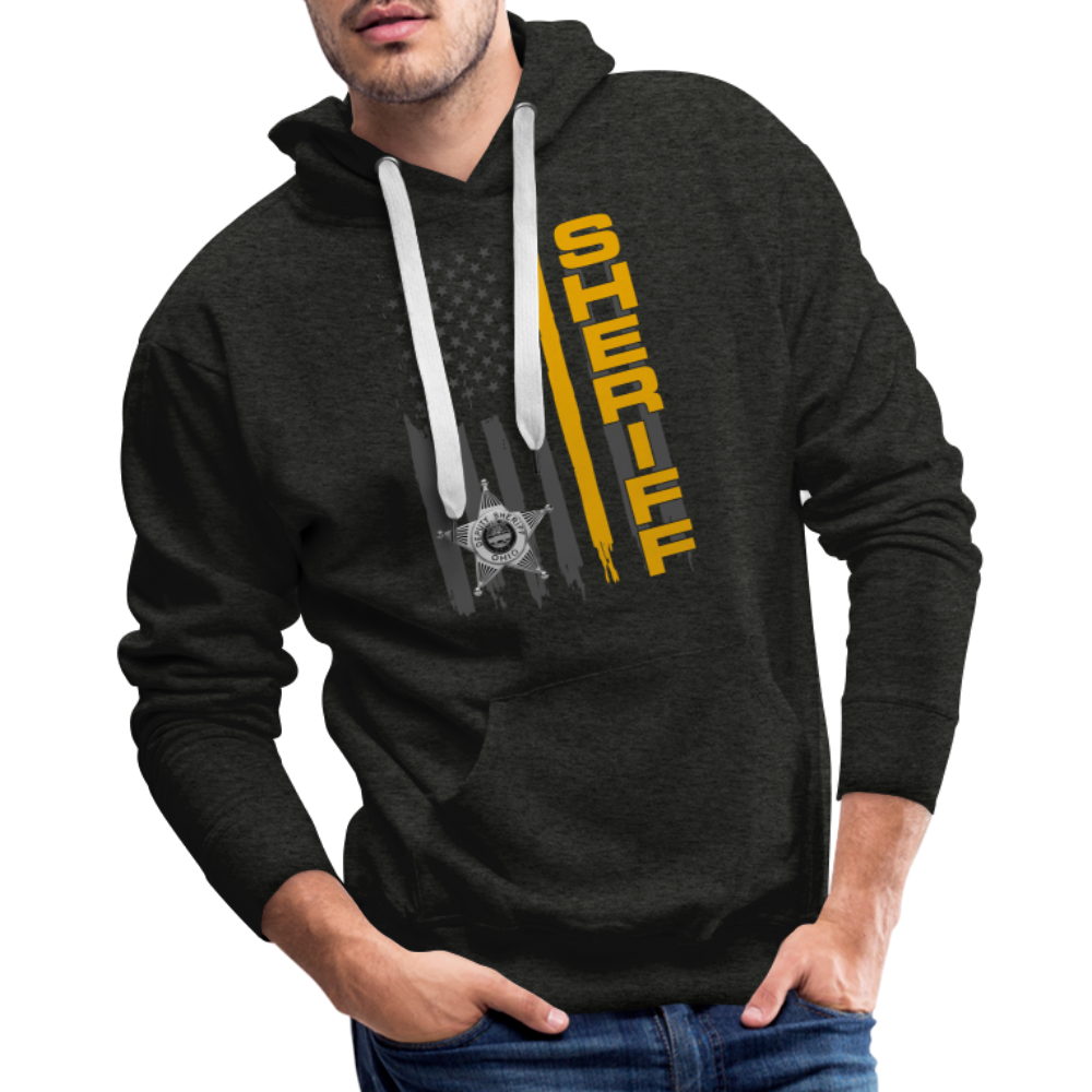 Men’s Premium Hoodie - Ohio Sheriff Vertical - charcoal grey