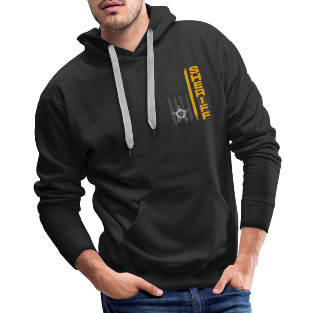Men’s Premium Hoodie - Ohio Sheriff Vertical Flag - black