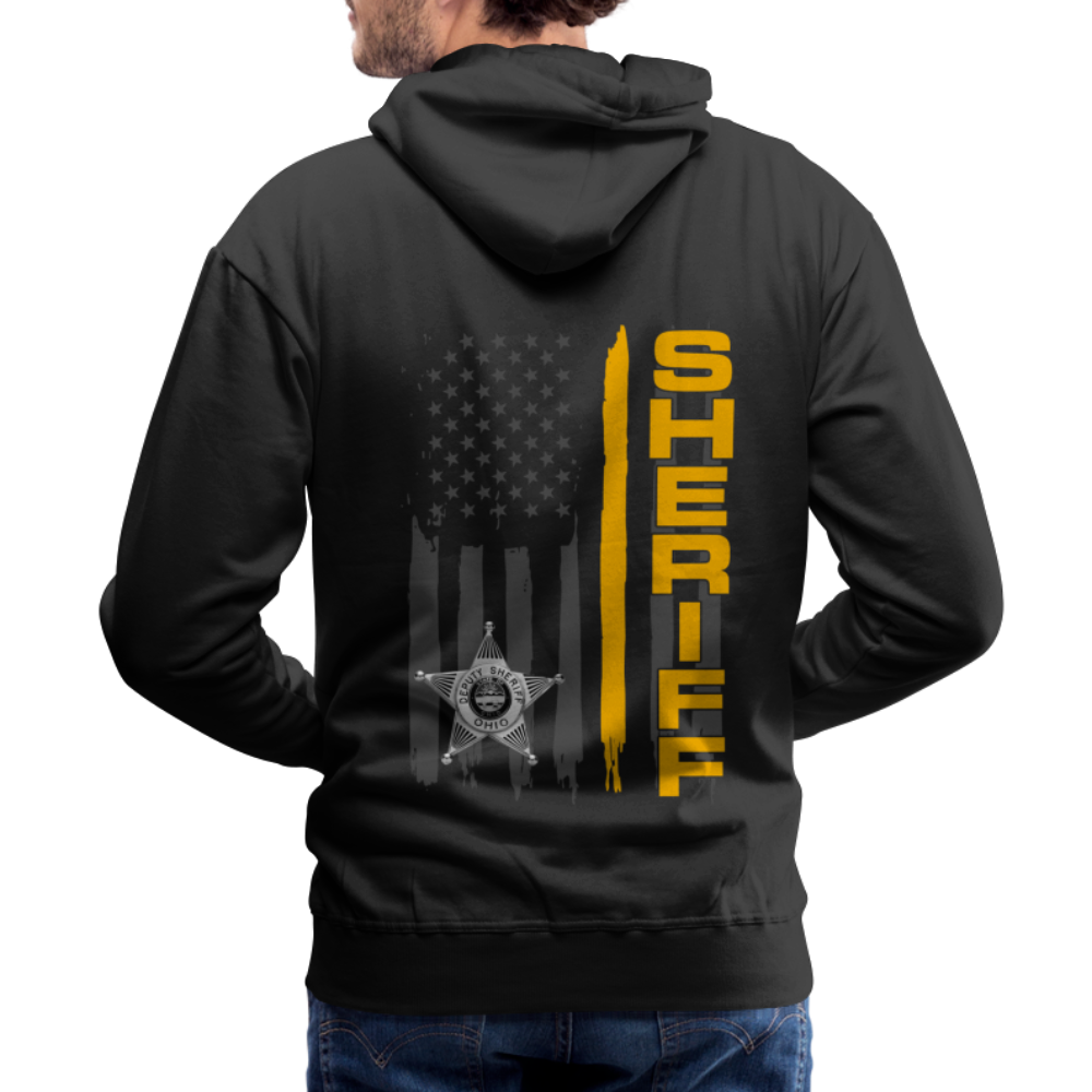 Men’s Premium Hoodie - Ohio Sheriff Vertical Flag - black