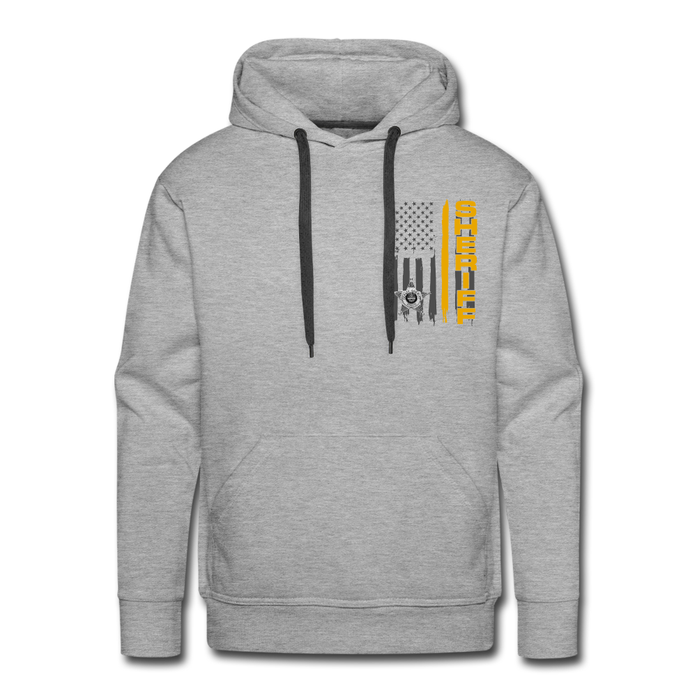 Men’s Premium Hoodie - Ohio Sheriff Vertical Flag - heather grey