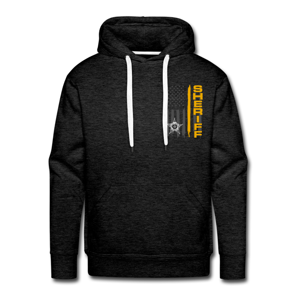 Men’s Premium Hoodie - Ohio Sheriff Vertical Flag - charcoal grey